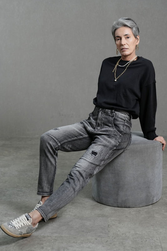 Schwarze High-Stretch-Slim-Fit-Jeans