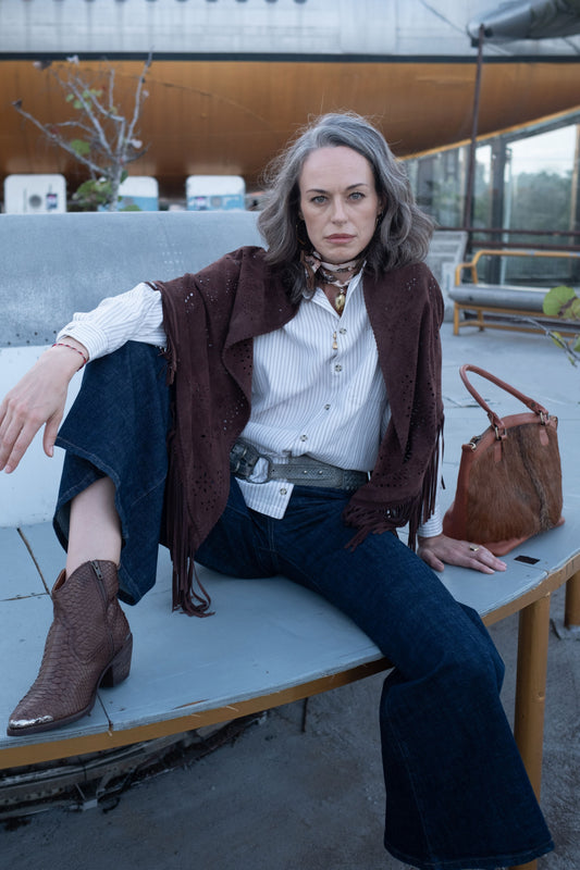 Jean indigo coupe large stretch léger